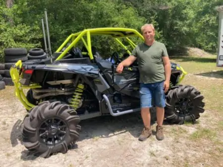 Steve of Hatfield ATV Rental & Repair with his side by side